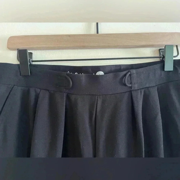 BETABRAND | Faux Belt Loop Black Pants | L | - Picture 4 of 13